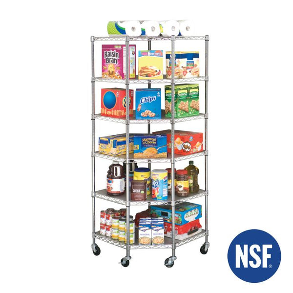 Seville Classics UltraDurable® 6-Tier NSF-Certified Steel Shelving With Shelf Liners Shelving
