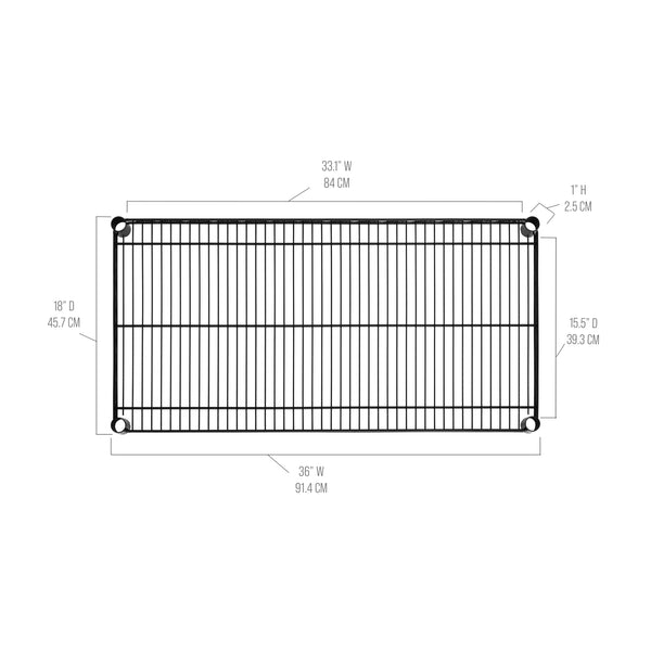 Seville Classics UltraDurable® NSF Steel Wire Shelf Shelving Parts