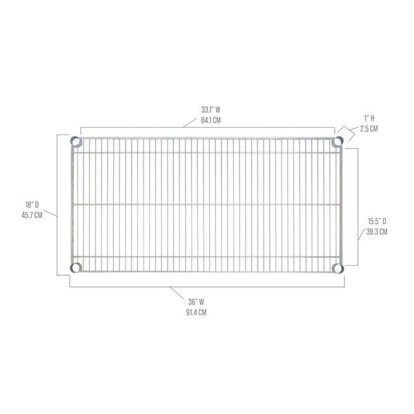 Seville Classics UltraDurable® NSF Steel Wire Shelf Shelving Parts