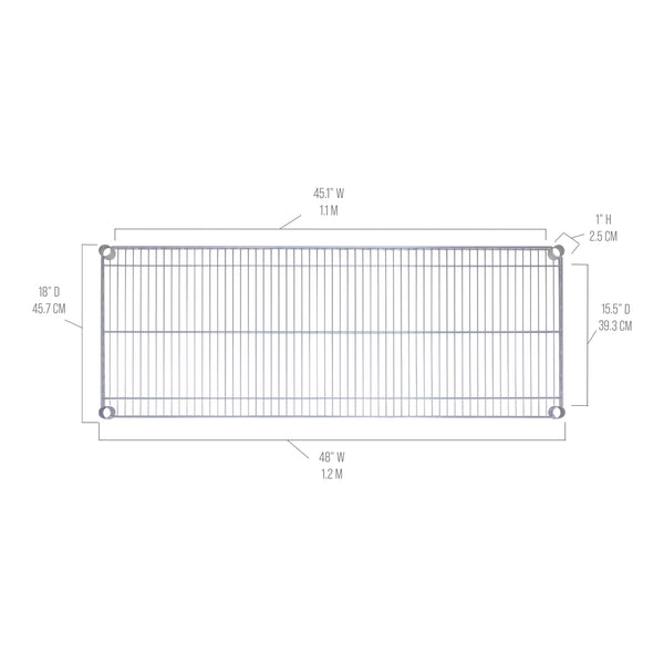 Seville Classics UltraDurable® NSF Steel Wire Shelf Shelving Parts