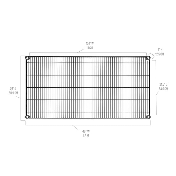 Seville Classics UltraDurable® NSF Steel Wire Shelf Shelving Parts