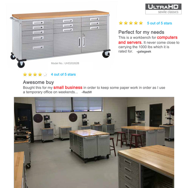 Seville Classics UltraHD® 11-Drawer Rolling Workbench UltraHD