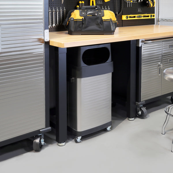 Seville Classics UltraHD® Stainless Steel Trash Can 17 Gal. Trash Cans/Wastebaskets