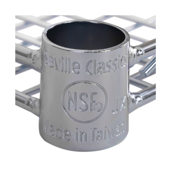 Seville Classics Utility Cart NSF Wire Shelf (SHE18304BZ) Shelving Parts