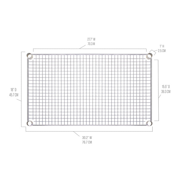 seville classics Utility Cart NSF Wire Shelf (SHE18304BZ) Shelving Parts seville classics Utility Cart NSF Wire Shelf (SHE18304BZ) Shelving Parts