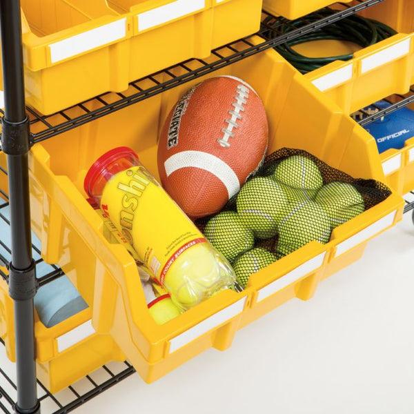 Seville Classics XL Yellow Bins For Commercial Bin Rack (2-Pack) Bin Rack Parts