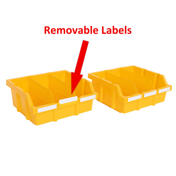 seville classics XL Yellow Bins for Commercial Bin Rack (2-Pack) Bin Rack Parts