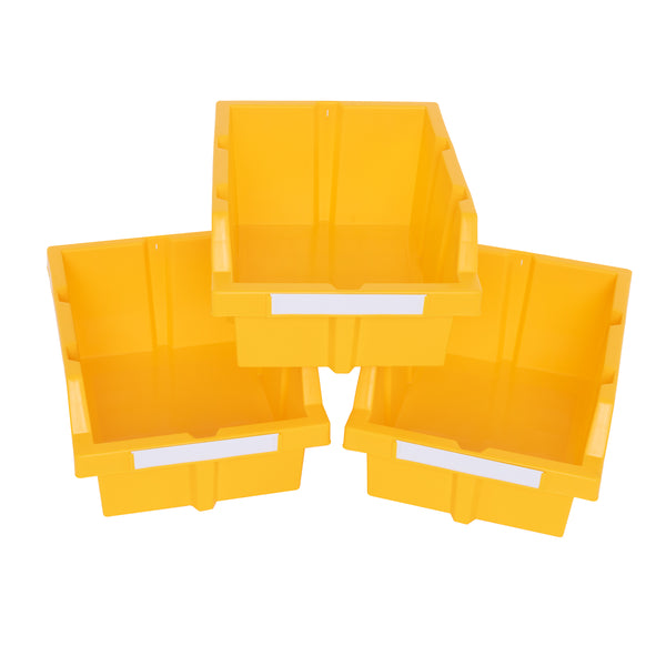 seville classics Yellow Bins or Dividers for Commercial Bin Rack Bin Rack Parts