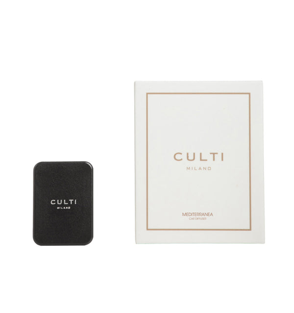 sferra CULTI MILANO Car Diffuser Black Leather - Mediterranea FRAGRANCES