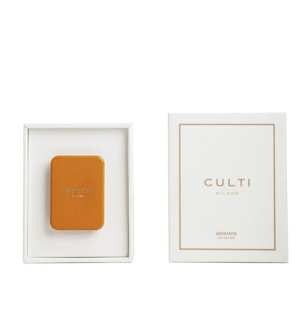Sferra CULTI MILANO Car Diffuser Orange Leather - Aramara FRAGRANCES