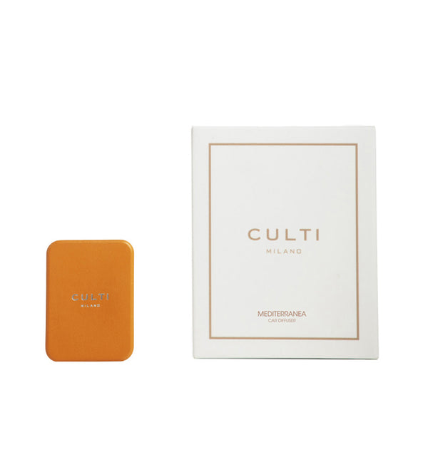 sferra CULTI MILANO Car Diffuser Orange Leather - Mediterranea FRAGRANCES