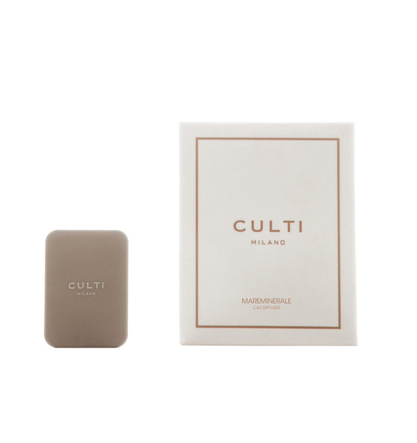 Sferra CULTI MILANO Car Diffuser Taupe Leather - Mareminerale FRAGRANCES