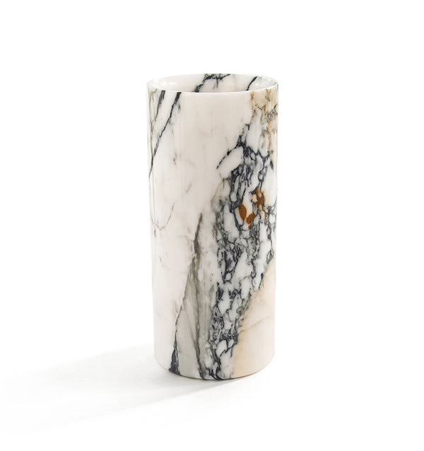 Sferra Fiammetta V Italian Marble Cylindrical Vase GIFTS U0026 DECOR