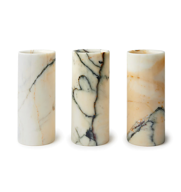 Sferra Fiammetta V Italian Marble Cylindrical Vase GIFTS U0026 DECOR