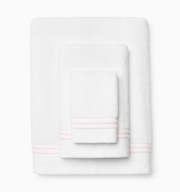 Sferra Aura Nuova White & Pink Bundle (Save 10%) BATH