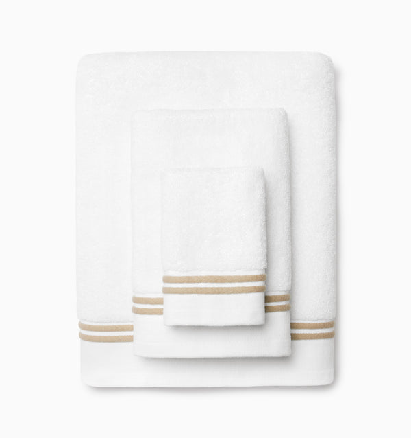 Sferra Aura Nuova White & Sand Bundle (Save 10%) BATH