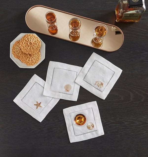 Sferra Beachcomber Cocktail Napkins TABLE