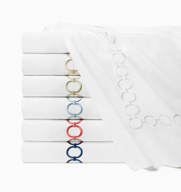 sferra Catena Flat Sheet BEDDING