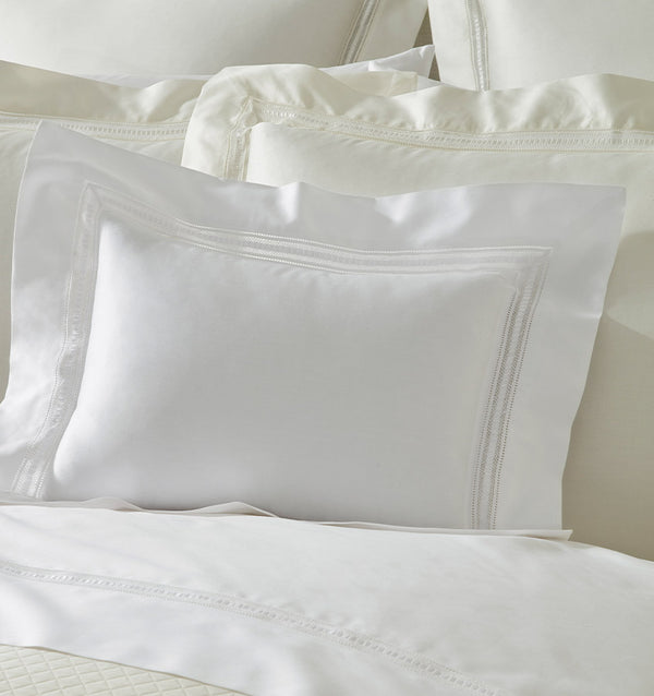 Sferra Diamante Flat Sheet BEDDING