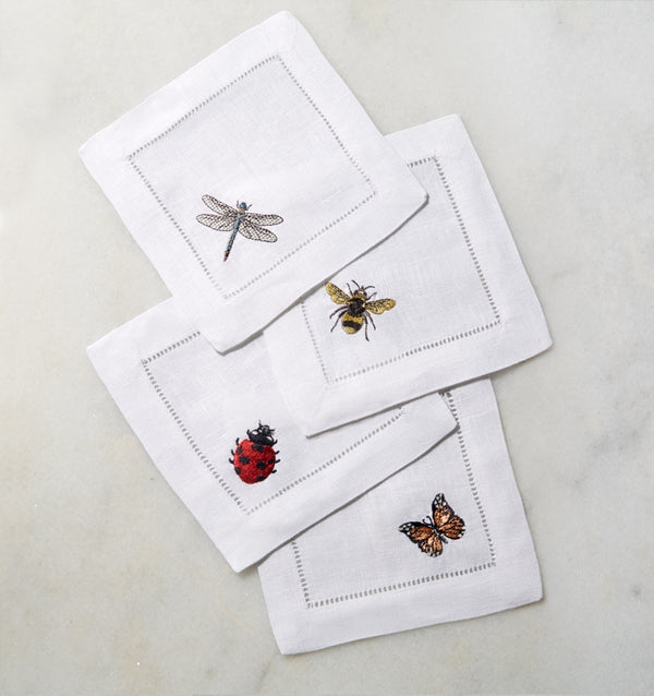 sferra Insetti Cocktail Napkins TABLE