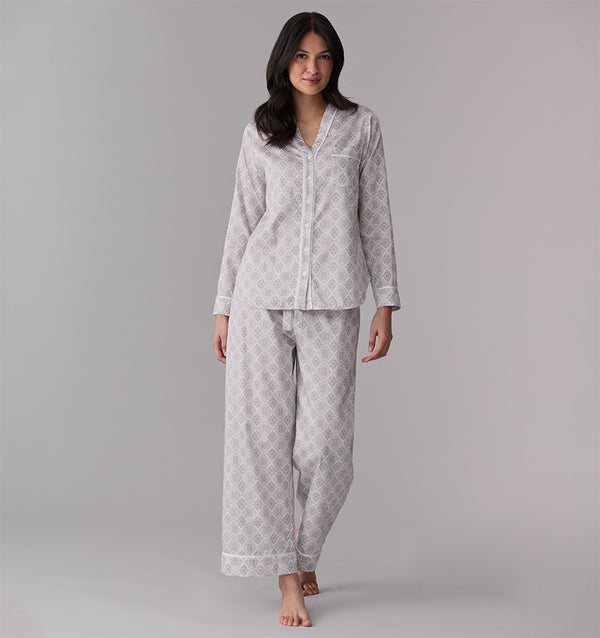 Sferra Ravenna Long Sleeve Buttoned Top LOUNGEWEAR