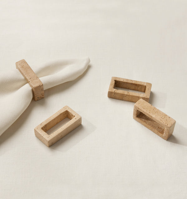 Sferra Travertino Napkin Rings GIFTS U0026 DÉCOR