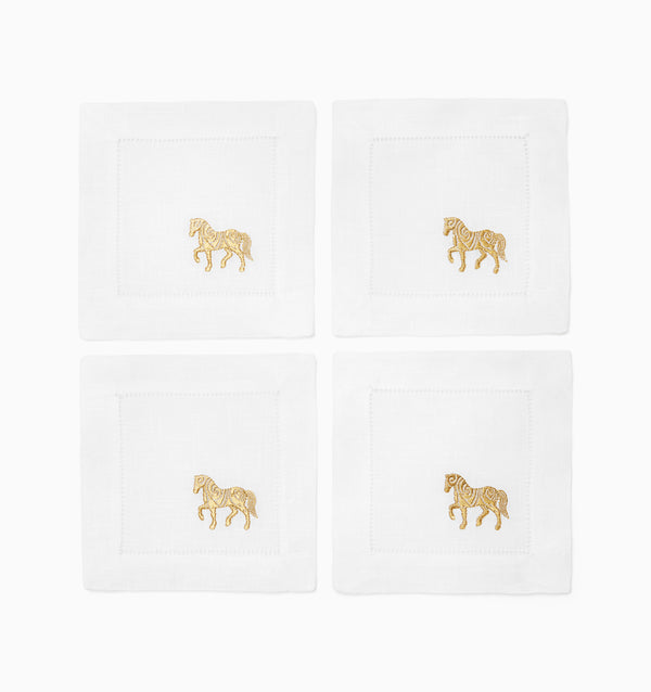 Sferra Year Of The Horse Cocktail Napkins TABLE