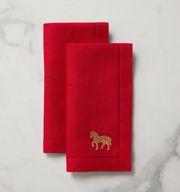 Sferra Year Of The Horse Dinner Napkins TABLE