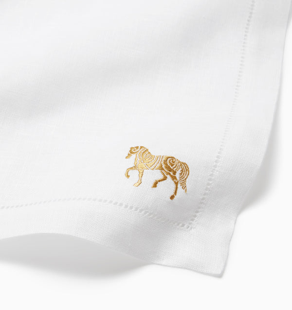 Sferra Year Of The Horse Dinner Napkins TABLE