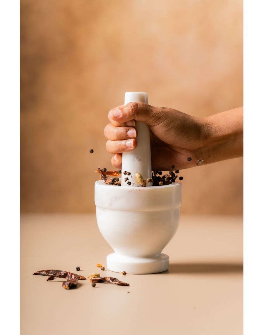 Sg Home (1) Marble Mortar And Pestle