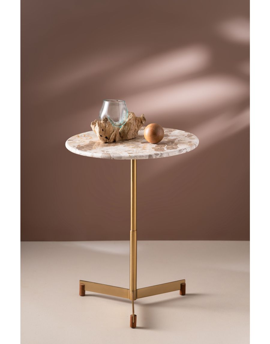 Sg Home AccentEdge Side Table - Natural Stone Top