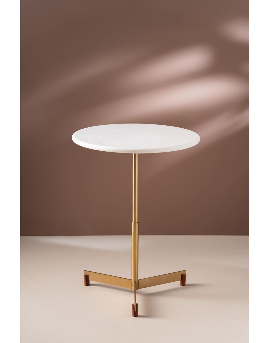 Sg Home AccentEdge Side Table - Natural White