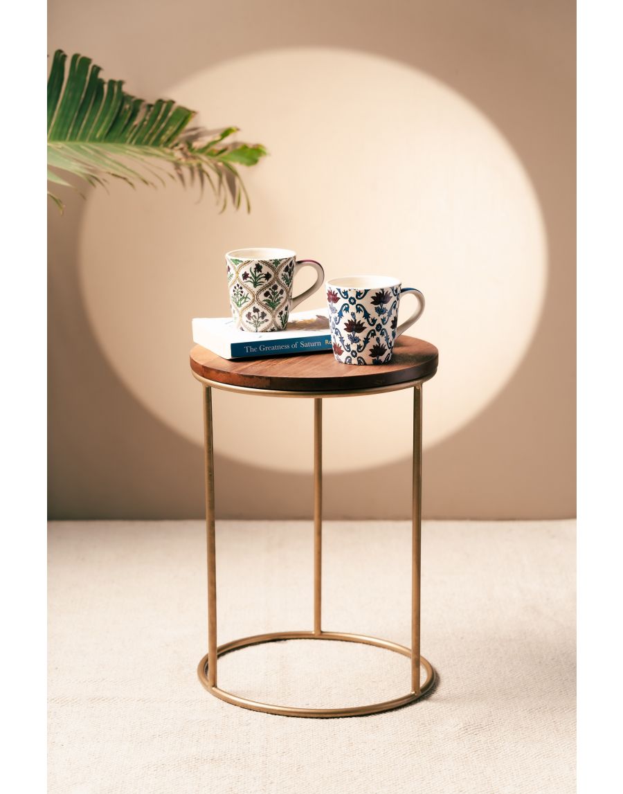 Sg Home Aurum Side Table - Wooden Top