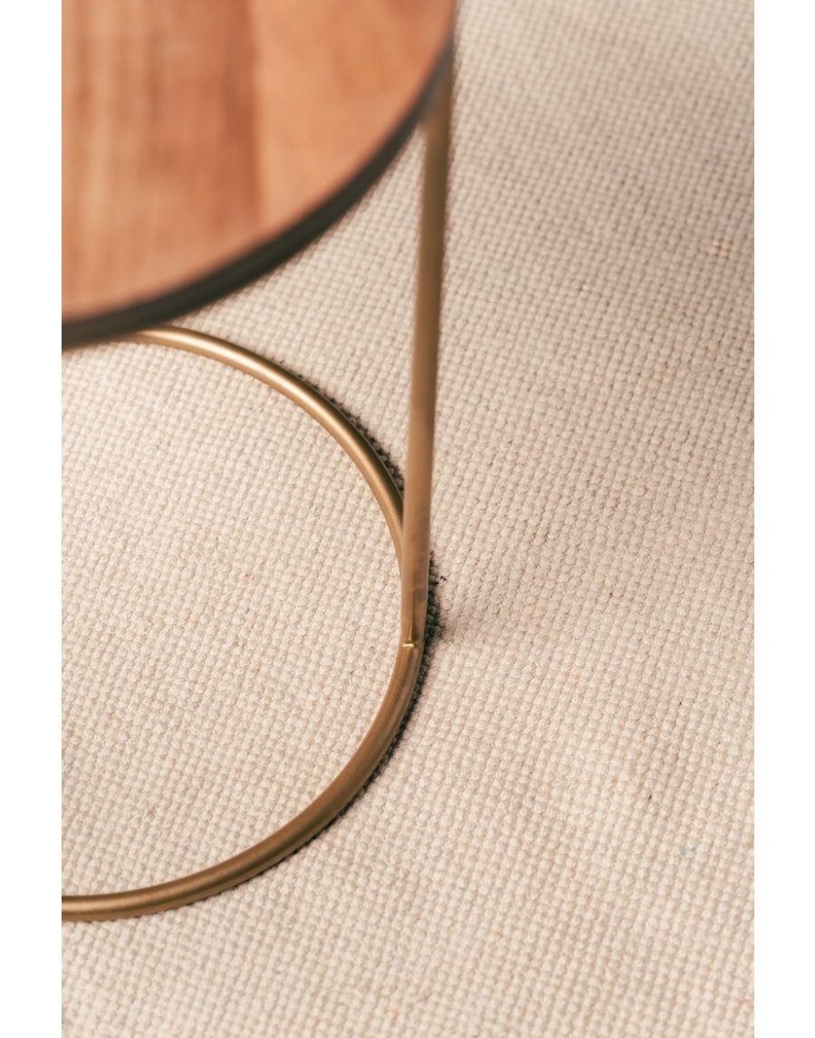 Sg Home Aurum Side Table - Wooden Top