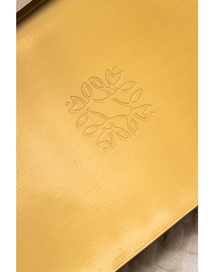 Sg Home Brass Dessert Royale Tray