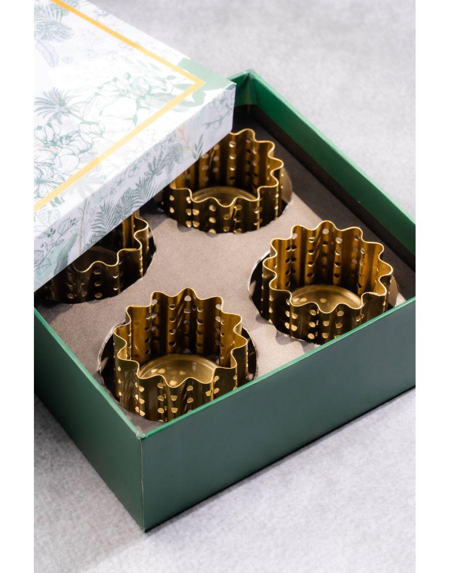 Sg Home Bright Tea Lights Gift Box (Set Of 4)