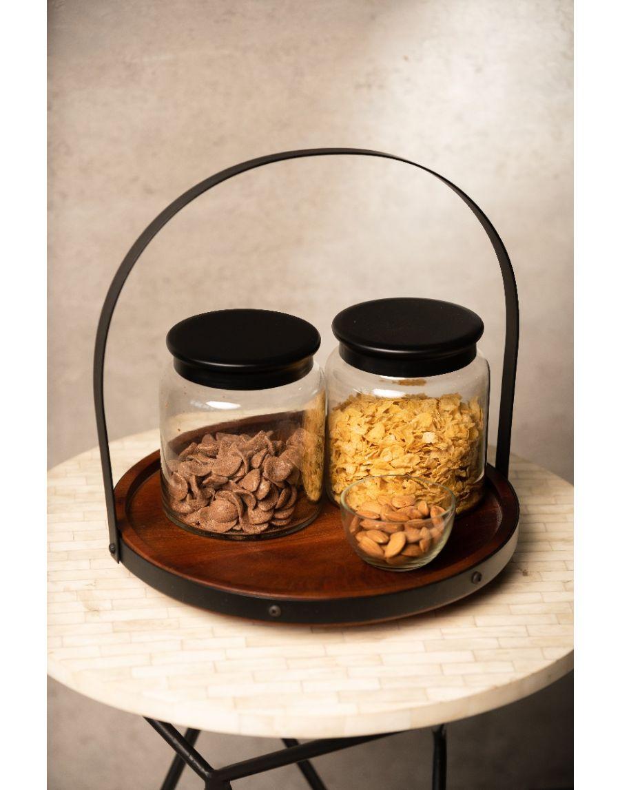 Sg Home Cafe Server With Jars And Bowl