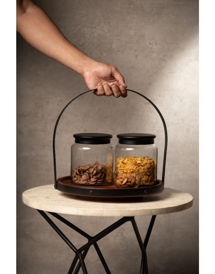 Sg Home Cafe Server With Jars And Bowl