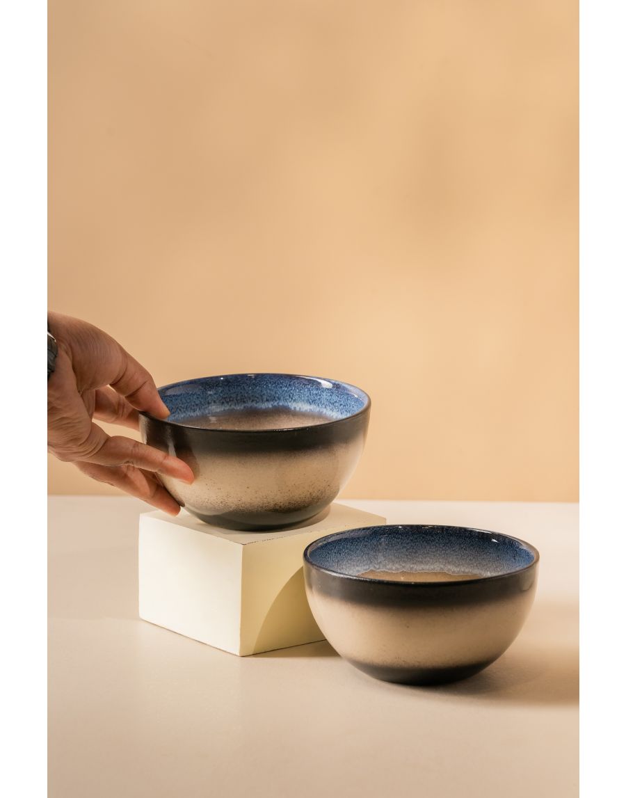 Sg Home Ceramic Cereal Bowl (Set Of 2)