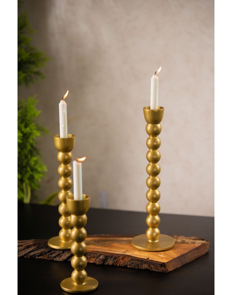 Sg Home Curvy Candle Holder (Set Of 3)
