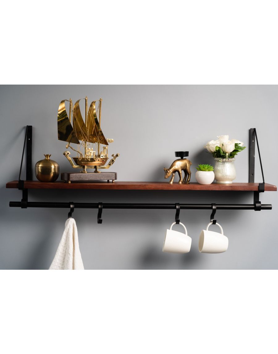 Sg Home Floating Shelf With Loops