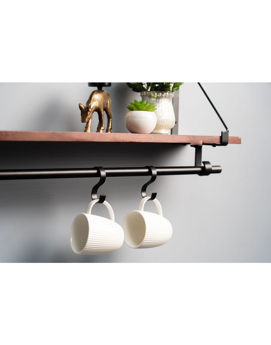 Sg Home Floating Shelf With Loops
