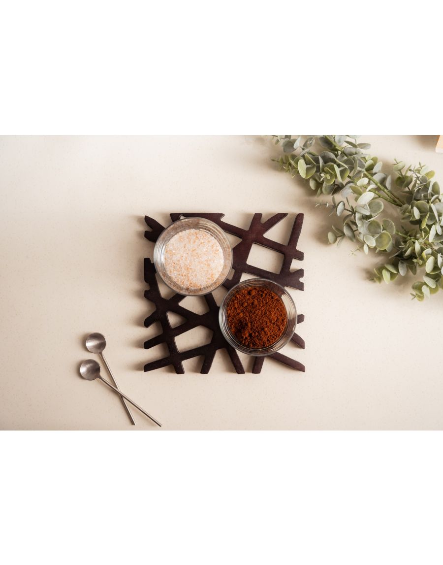 Sg Home Geometric Square Trivet (Set Of 02)