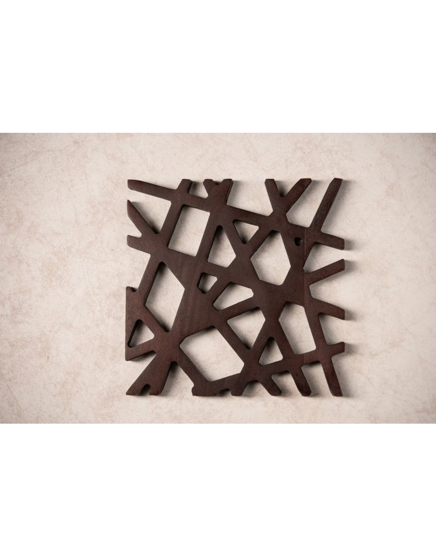 sg home Geometric Square Trivet (Set of 02)