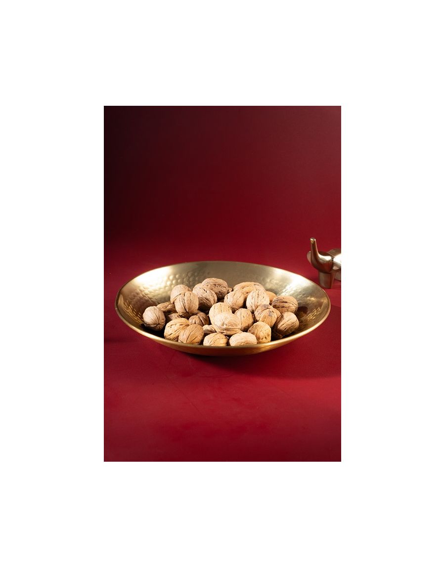 Sg Home Glow Golden Hammered Serving Bowl 11.5"