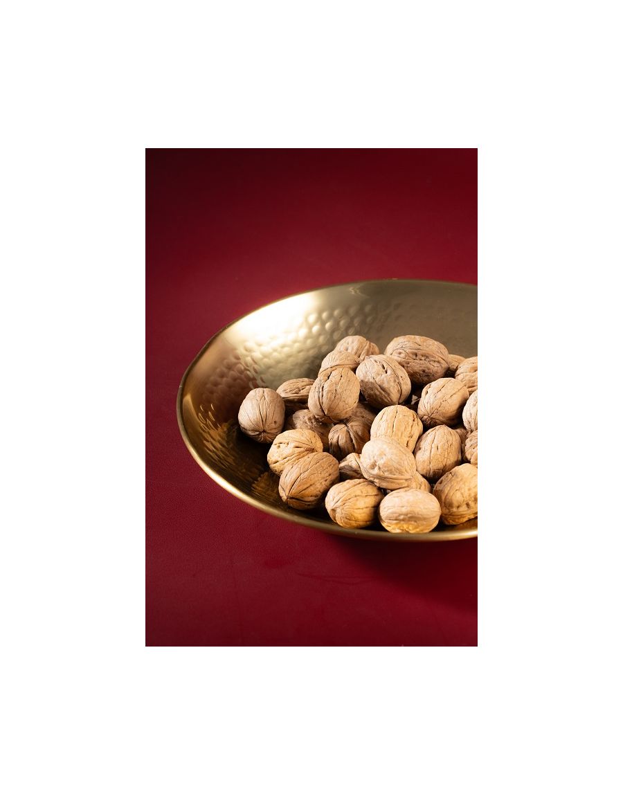 Sg Home Glow Golden Hammered Serving Bowl 11.5"