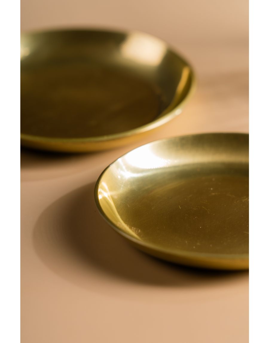 sg home Golden Jewel Tray (Set of 02)