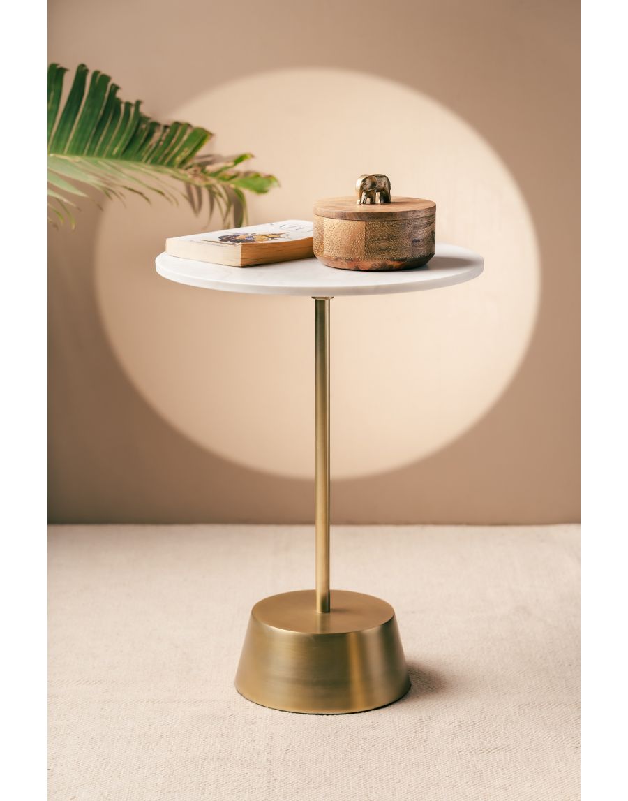 Sg Home Kairos Side Table - Marble Top