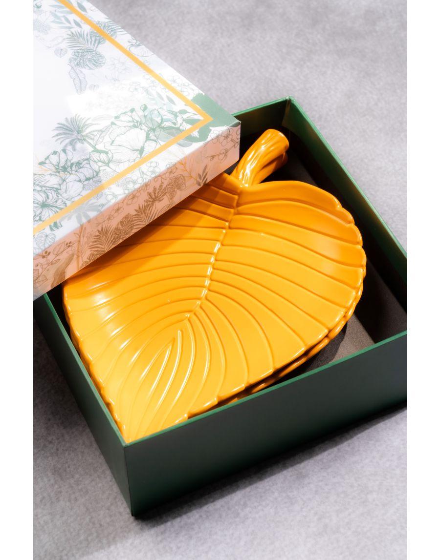 Sg Home Leaf Platter Gift Box (Set Of 2)