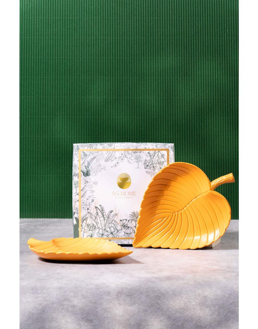 sg home Leaf Platter Gift Box (Set of 2)